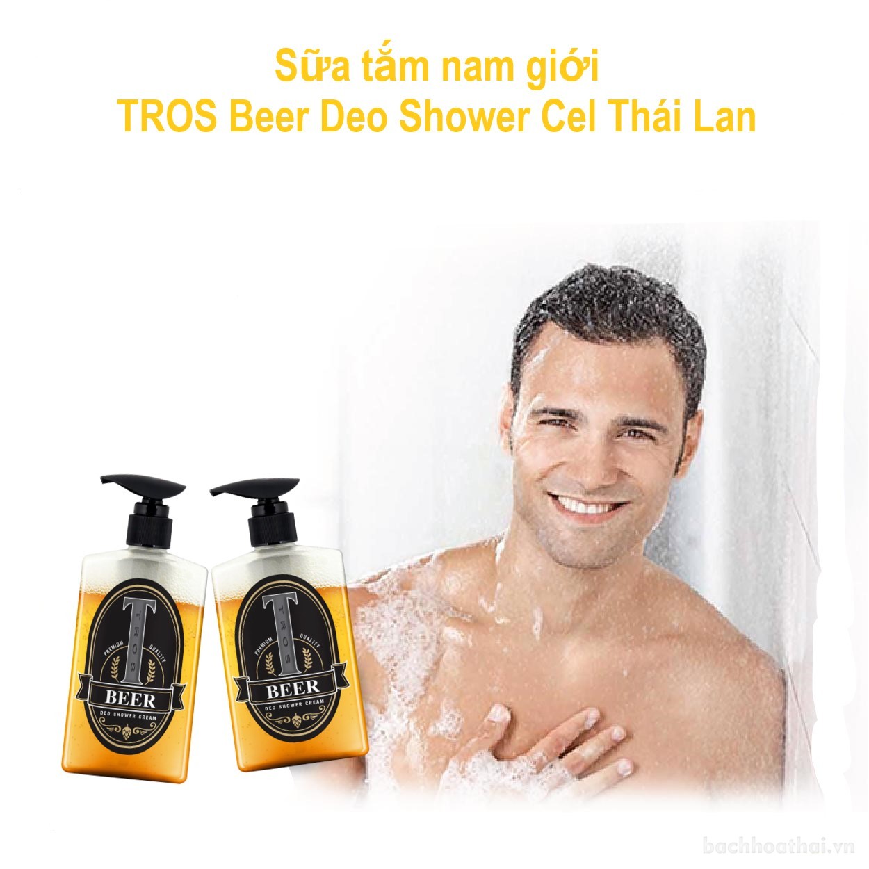 Sữa tắm dành cho nam TROS Beer Deo Shower Cel Thái Lan