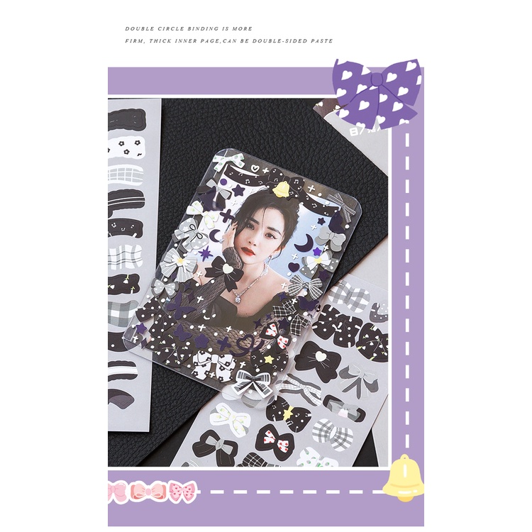 Set 2 Sticker Trang Trí Hình Nơ Đầy Màu Sắc