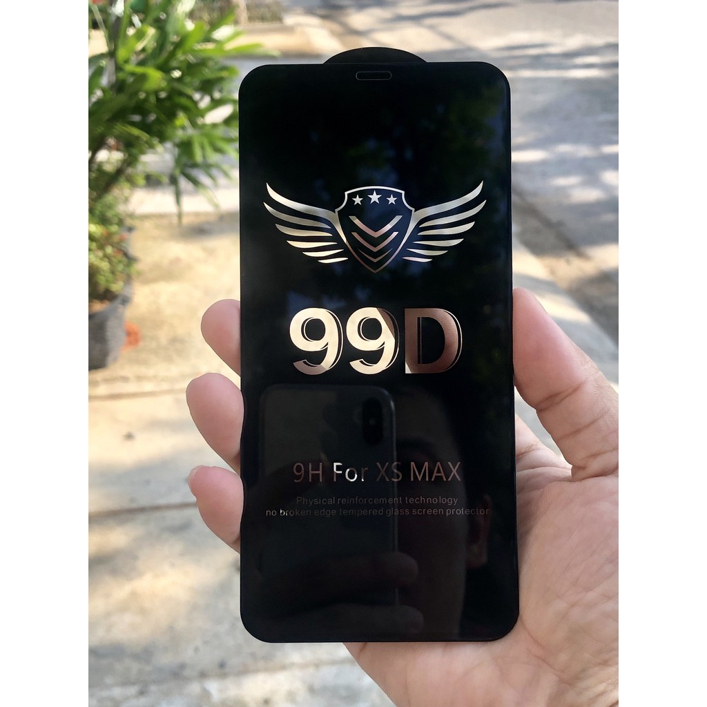 [Apple iPhone XS MAX] Kính cường lực 99D độ bền cao Full màn hình viền ĐEN cho Apple iPhone XS MAX