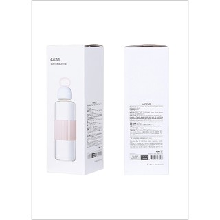 Bình nước thủy tinh Portable High Borosilicate 420ml, Hồng