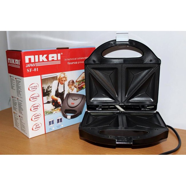 Máy Nướng Bánh Mini Nikai - Bảo hành 1 Tháng