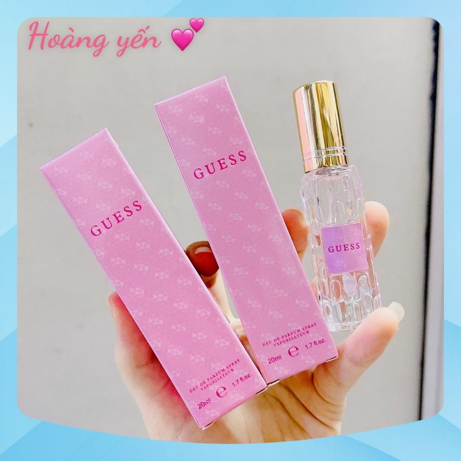 [Sỉ 7k] Nước Hoa Nữ Gues chai hồng 20ml hương thơm thanh lịch lưu hương 6 - 8 tiếng.