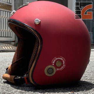 Nón 3/4 Napoli SH Ruby N099 Đỏ đô nhám