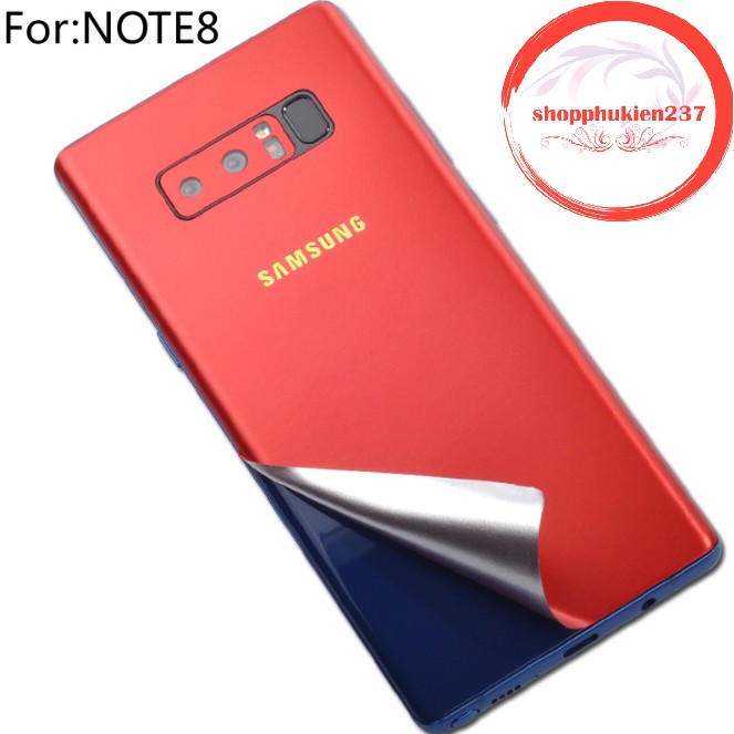 [Freeship toàn quốc từ 50k] DÁN SKIN MÀU CỰC ĐẸP KHÔNG FULL VIỀN DÀNH CHO SAMSUNG GALAXY NOTE 8