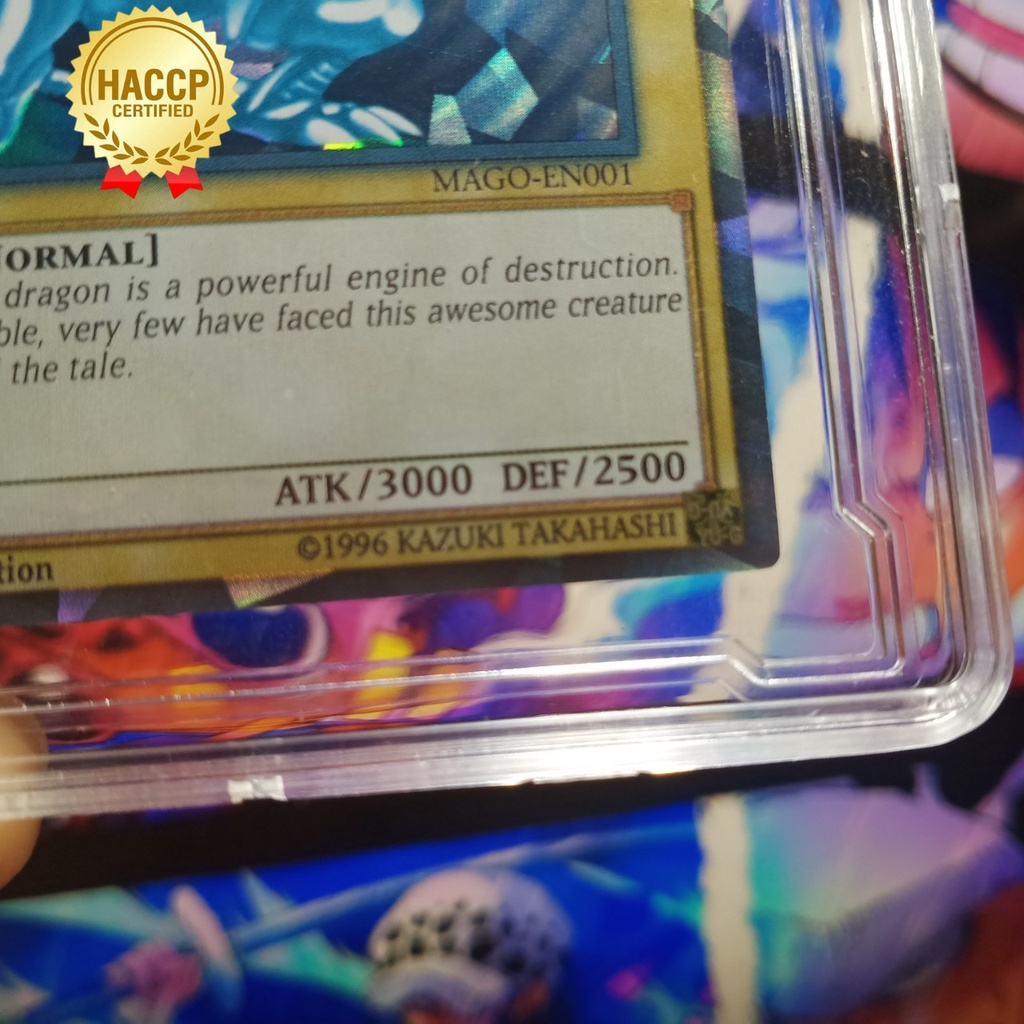 Thẻ Yugi Muto lá Blue eyes white dragon Thanh Nhãn Bạch Long rồng trắng mắt xanh Yugioh 1458 D5 64