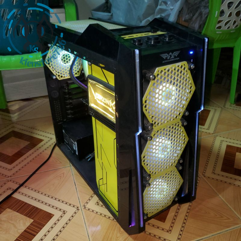 Vỏ case máy tính Megatron T5 style Cyberpunk 2nd .kienstore726