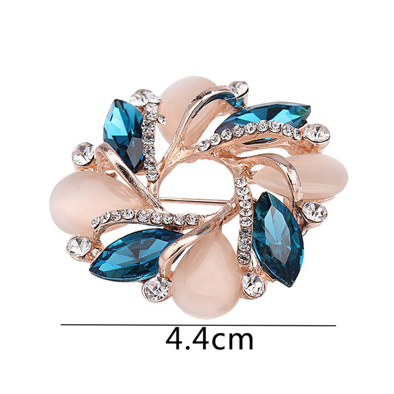 Ghim cài áo hình hoa đính đá thời trang đẹp mắt cho nữ