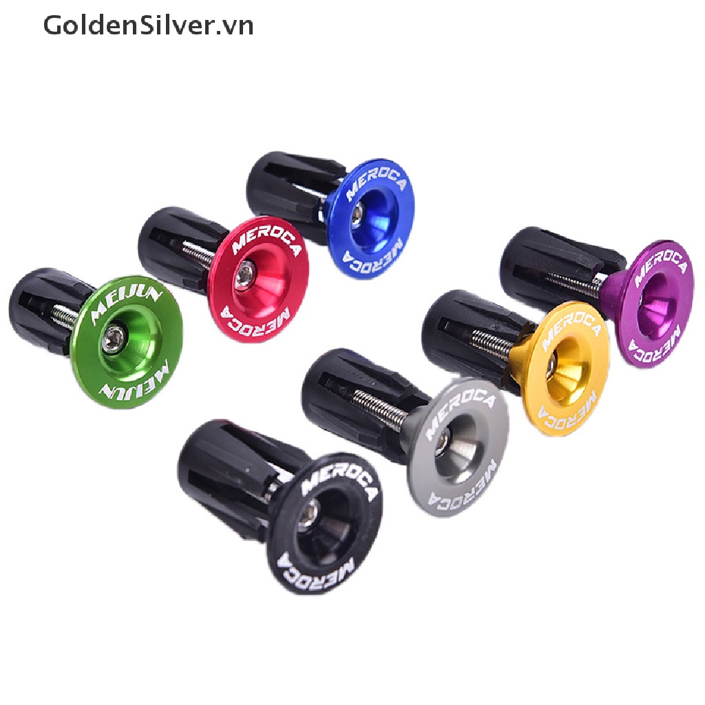 Bộ 2 Nút Gắn Tay Lái Xe Đạp Bằng Nhôm Chắc Chắn Chống Trượt