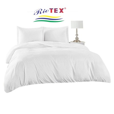Vỏ chăn trắng trơn RIOTEX T300 cho nhà nghỉ và khách sạn