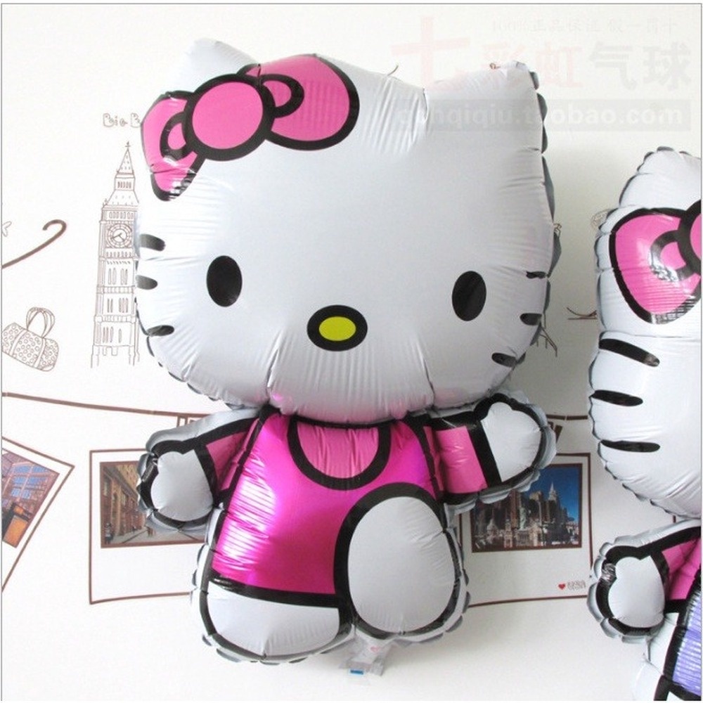 Bóng Bay Hình Mèo hello Kitty Trang Trí Tiệc Sinh Nhật Cho Bé