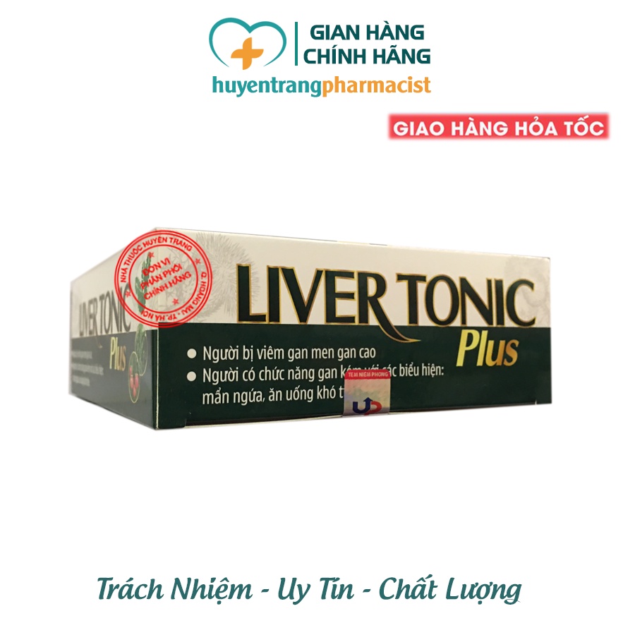 ✔️️️(Chính Hãng) Liver Tonic Plus - Bổ gan, giải độc gan, hỗ trợ hạ men gan (hộp 60 viên)