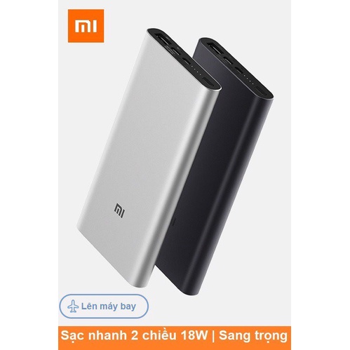 Pin Sạc Dự Phòng Xiaomi Type- C gen 3 Pro 10000mAh - Cổng sạc nhanh 18w, Bảo hành 12 tháng 1 Đổi 1