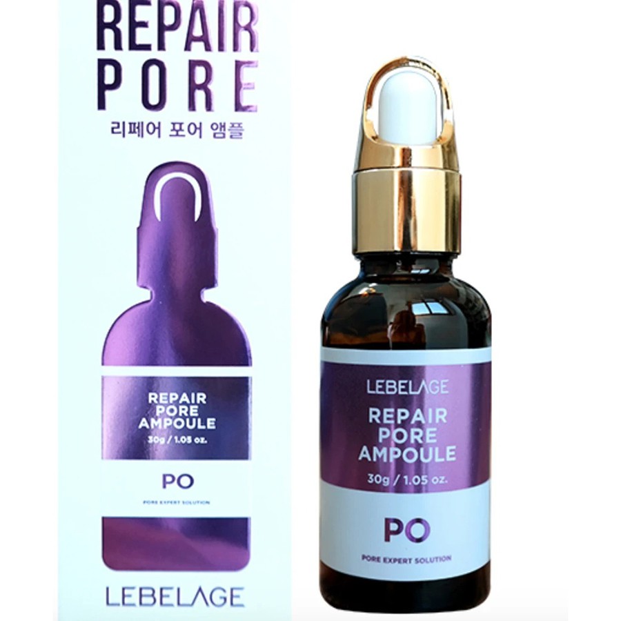 serum phục hồi da giảm thâm mờ nếp nhăn làm mịn và dưỡng ẩm làm sáng da lebelage repair pore ampoule 30ml lamicare