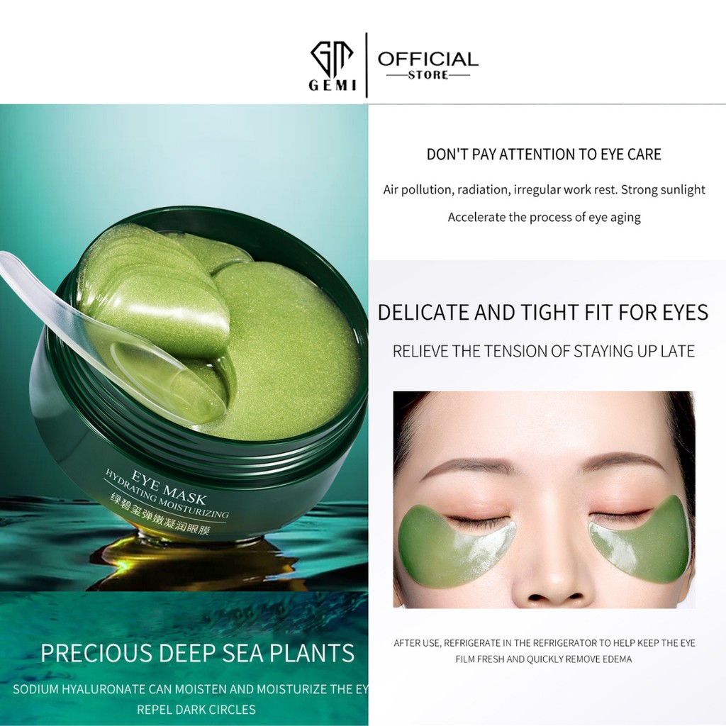 Hộp 60 Miếng Mặt Nạ Dưỡng Mắt, Giảm Quầng Thâm, Bọng Mắt, Nhăn Mắt BioAQUA | BigBuy360 - bigbuy360.vn