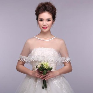 Áo choàng voan cô dâu 120 số 1
