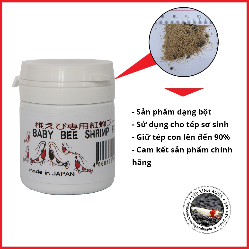 Thức ăn tép cảnh cao cấp - Thức ăn chuyên dụng cho tép con - Baby shrimp food Benibachi - Tép Xinh Aqua