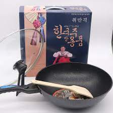 [HỎA TỐC 2H] Chảo Chống Dính Siêu Bền Đá Coopia Hàn Quốc Sâu Lòng Có Nắp 32CM TẶNG VÁ NHỰA