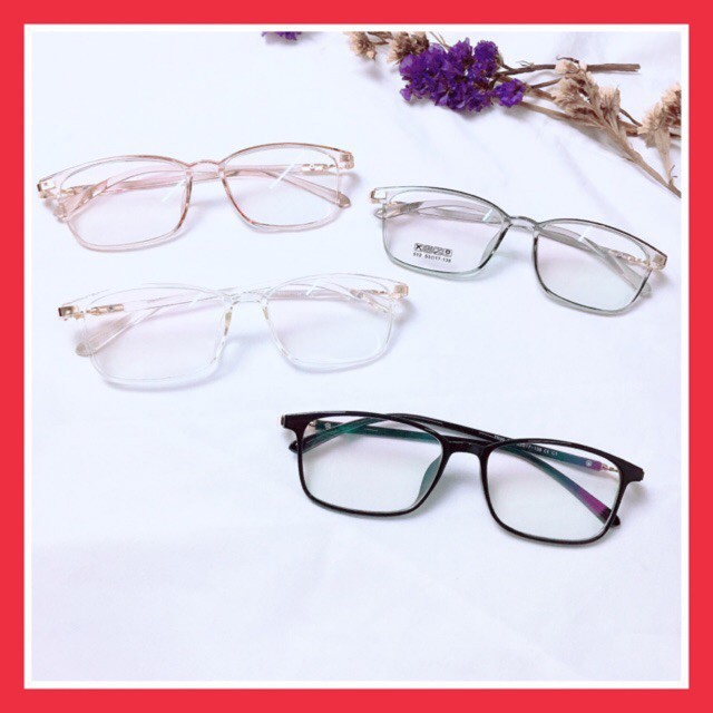 [Gía siêu rẻ] Gọng kính 512 đã đeo là XINH -Nhận Cắt Mắt-Tặng kèm hộp+khăn+Chai nước lau kính