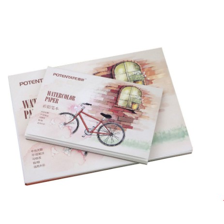 Sổ Vẽ Potentate WaterColor Paper Hình Xe Đạp Định Lượng 300gsm