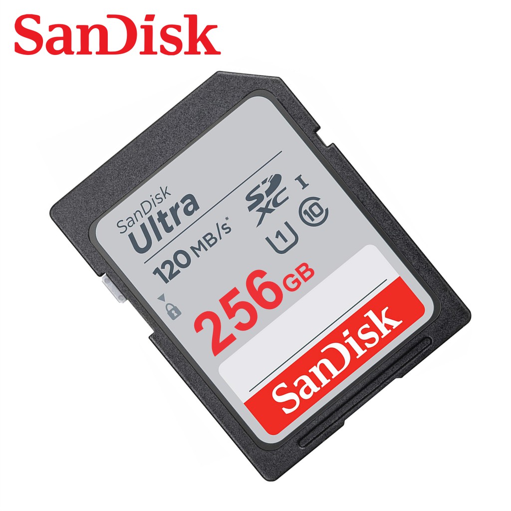 Thẻ Nhớ Máy Ảnh SDHC SanDisk Ultra 256GB 120MB/s - SDSDUN4-256G-GN6IN - Hàng Phân Phối Chính Hãng