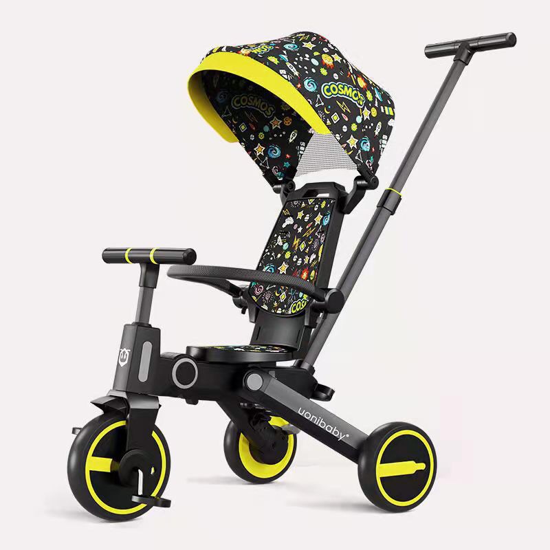 Xe chòi chân 3 bánh kiêm xe đẩy hai chiều em bé Uonibaby 5in1(Đức), gấp gọn, dành cho bé từ 1- 5 tuổi