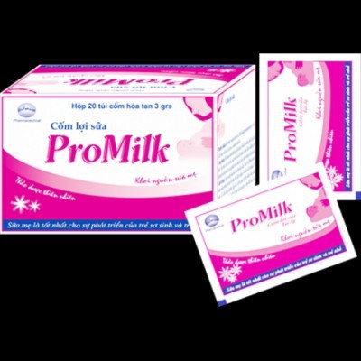 Cốm lợi sữa ProMilk - Hỗ trợ tăng tiết sữa và tăng chất lượng sữa(Hộp 20 gói) - CN307