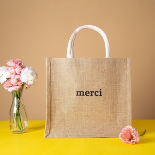 Túi cói Merci 40cm cho chị em - túi xách nữ thời trang cao cấp