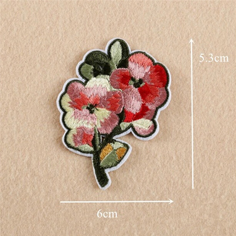 Bộ 11 Sticker Ủi Thêu Hình Hoa Hồng