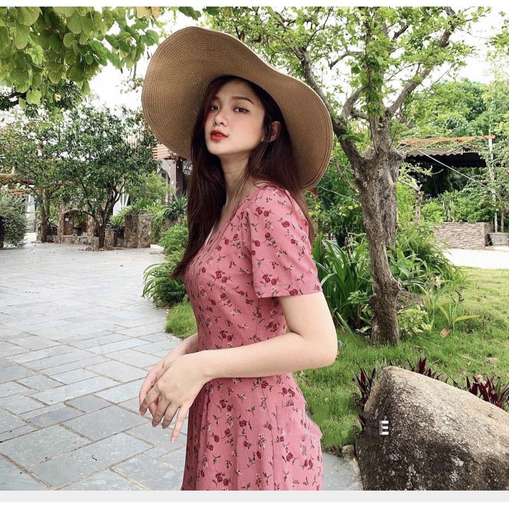 [Mã WASTMAY giảm 15% tối đa 30K đơn 150K] BÁN SỈ VÁY HOA ĐŨI TẰM CỔ V ĐUÔI CÁ 2 MÀU CHO NỮ | BigBuy360 - bigbuy360.vn