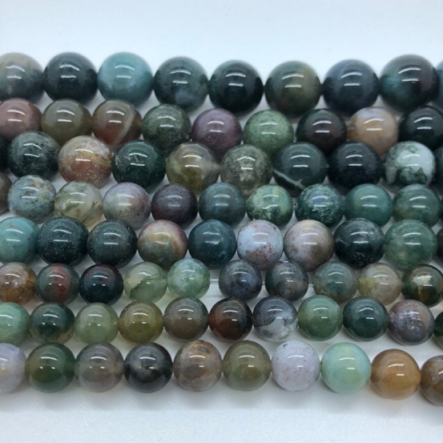 Chuỗi Hạt Đá Mã Não Tự Nhiên 4-14mm Dùng Làm Đồ Trang Sức Thủ Công Tiện Dụng