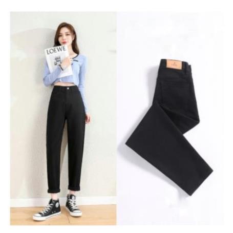 Quần bò baggy nữ quần jean đen baggy nữ quần jeans nữ lưng cao cạp cao quần nữ đẹp hot 2022 SKShop22 | BigBuy360 - bigbuy360.vn
