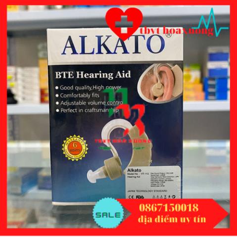 Máy Trợ Thính Cho Người Già, Tai Nghe Trợ Thính Không Dây Alkato VT-113 Cho Người Điếc, Người Già