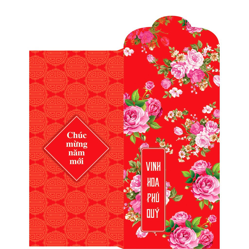 Bộ 18 Lì Xì Hoa Tết