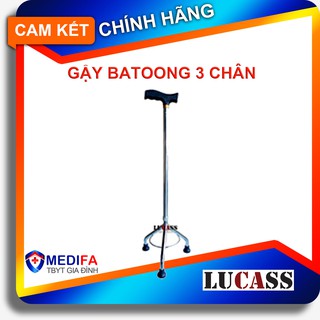 Gậy batoong Lucass B-926 cao cấp 3 chân không gỉ dành cho người già, người tập đi