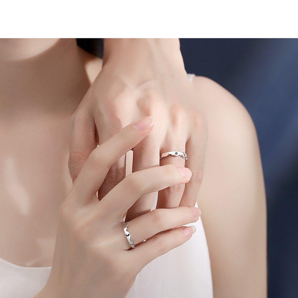 NEXTVN Nhẫn Đôi Hình Mặt Trăng Mặt Trời Thời Trang Cho Nam Nữ