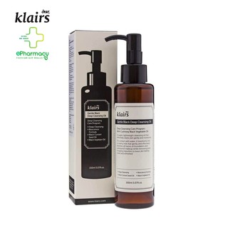 Dầu Tẩy Trang Klairs Gentle Black Deep Cleansing Oil 150ml