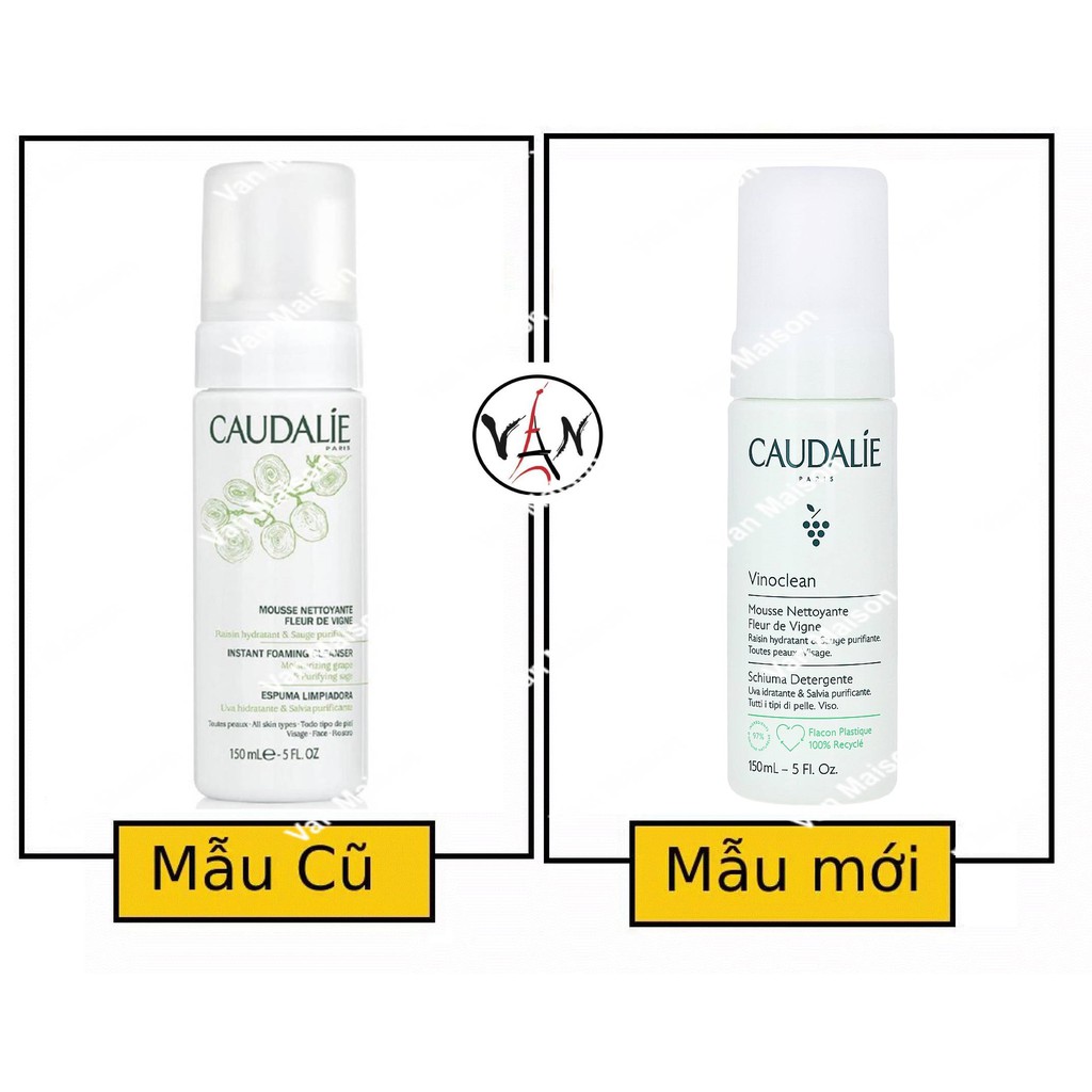 [ Caudalie] Sữa rửa mặt dạng bọt Caudalie instant foaming cleanser 150ml - Mẫu mới nhất