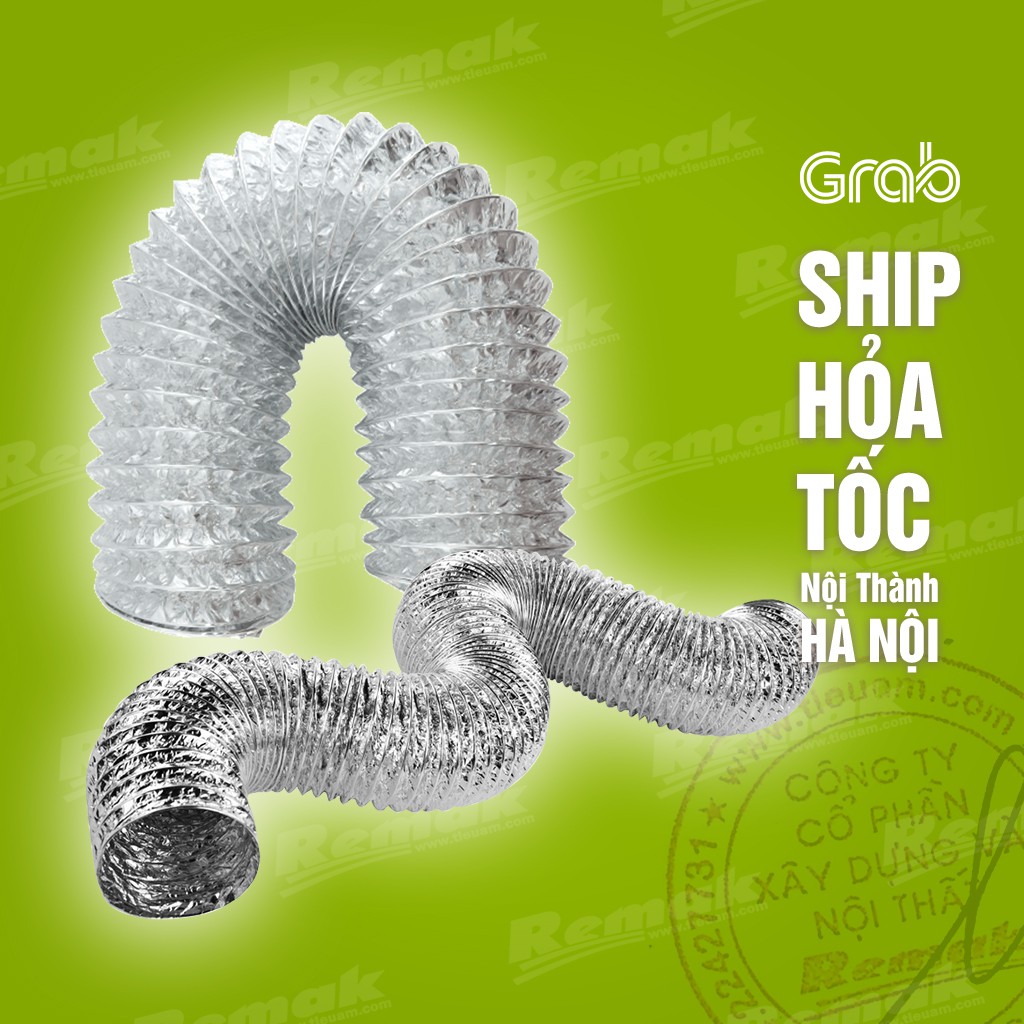 |SHIP HỎA TỐC| Ống hút mùi D100, 125,150, 200 , ống bạc thông gió, hút khói đoạn 8m