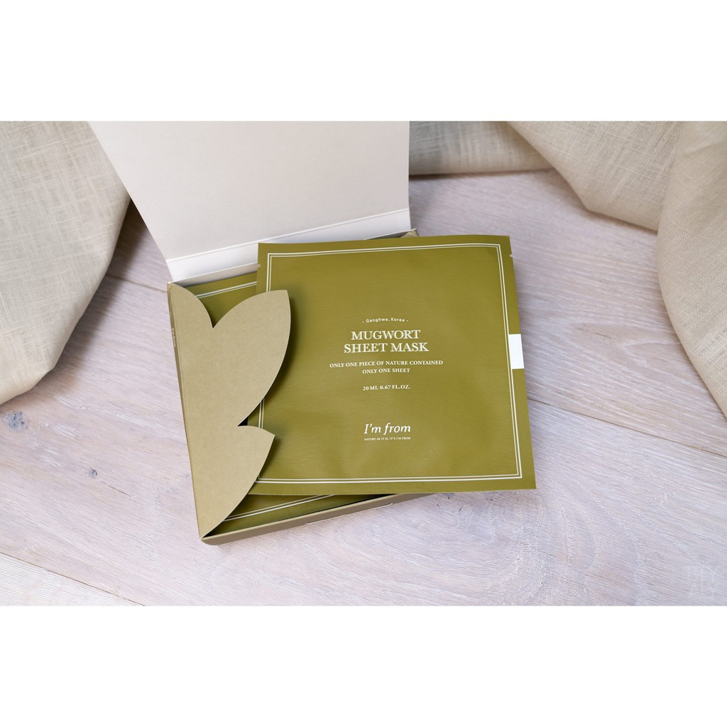 Mặt nạ ngải cứu làm dịu da I'm from Mugwort Sheet mask