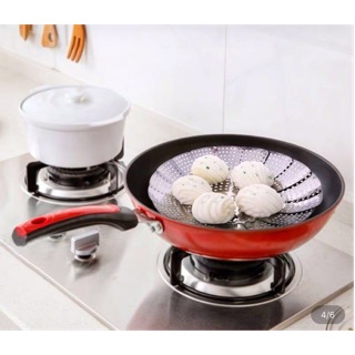 Vỉ hấp ,xửng hấp inox gấp gọn thông minh #hanadinhh