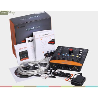[Tặng giắc chuyển tai nghe] Sound card USB hát karaoke online ICON Upod Pro (Cam)