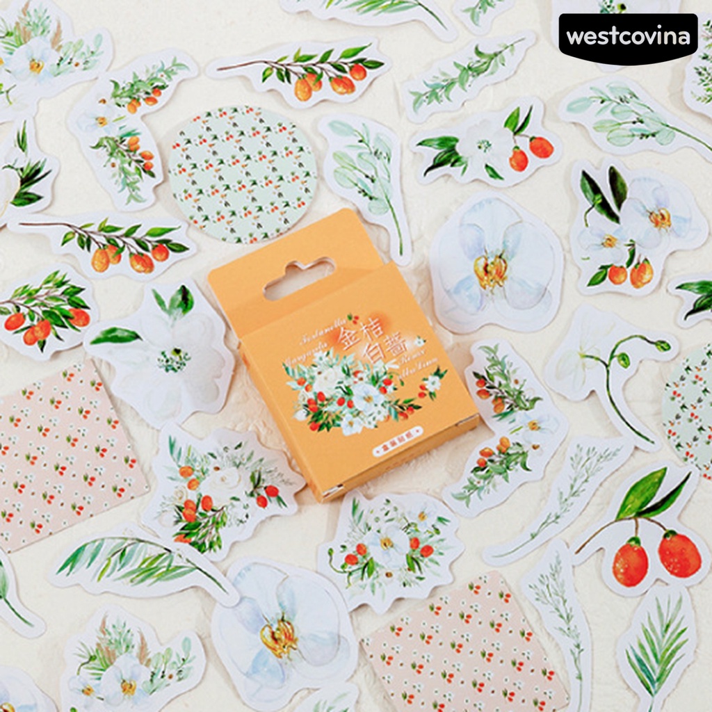 [Hot]✍1 Hộp Nhãn Dán Hình Bông Hoa Trang Trí Văn Phòng Phẩm