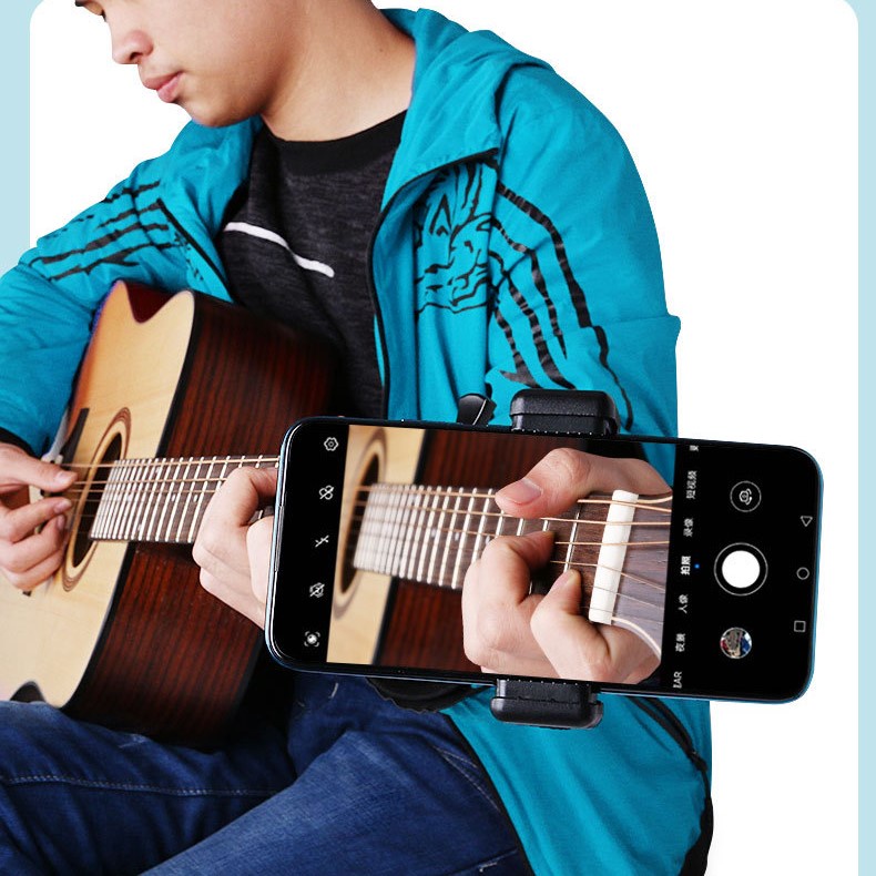 Giá đỡ điện thoại - Kẹp điện thoại quay video chơi đàn guitar góc quay thần thánh TYTYmusic