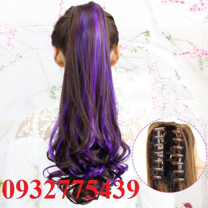 Tóc giả kẹp ngoạm phối line TH16