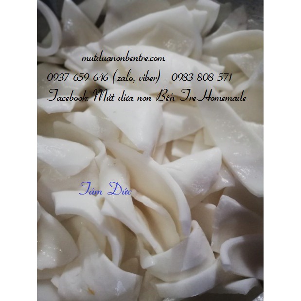 Mứt Dừa Non Miếng Bến Tre các loại