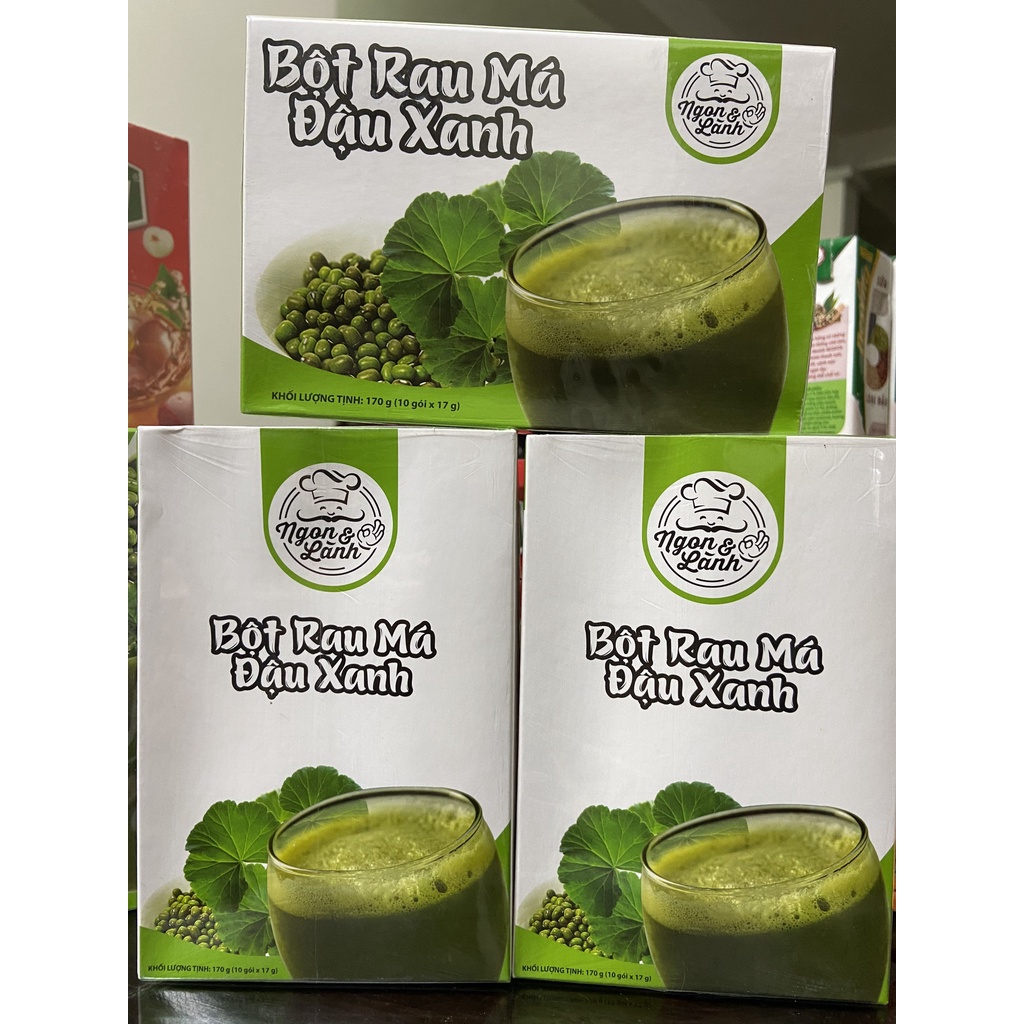 Bột rau má đậu xanh ngon lành ECO hộp 170g 10 gói