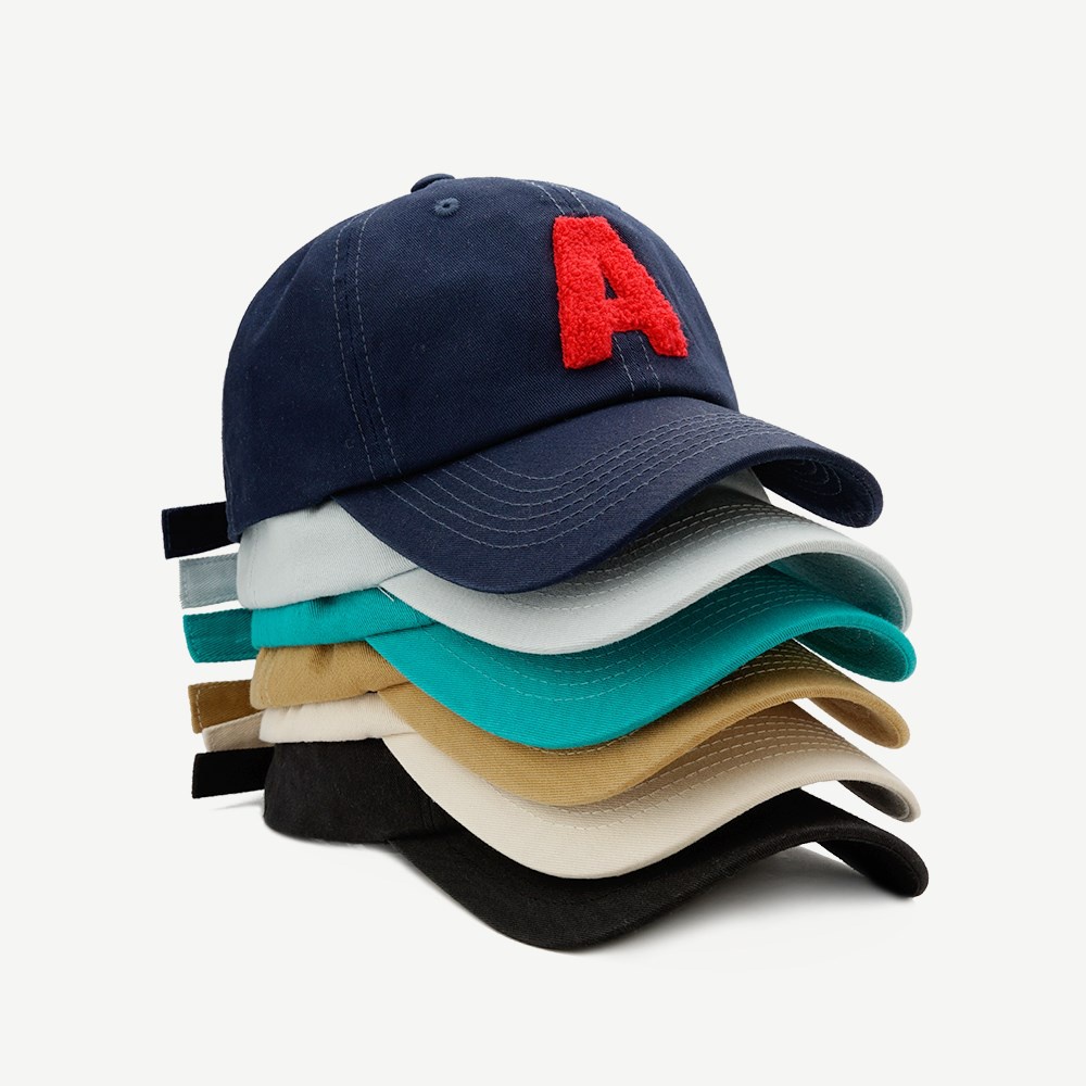 LINJW Mũ Lưỡi Trai Cotton Mềm Thêu Chữ A Phong Cách Hàn Quốc Mới 2023