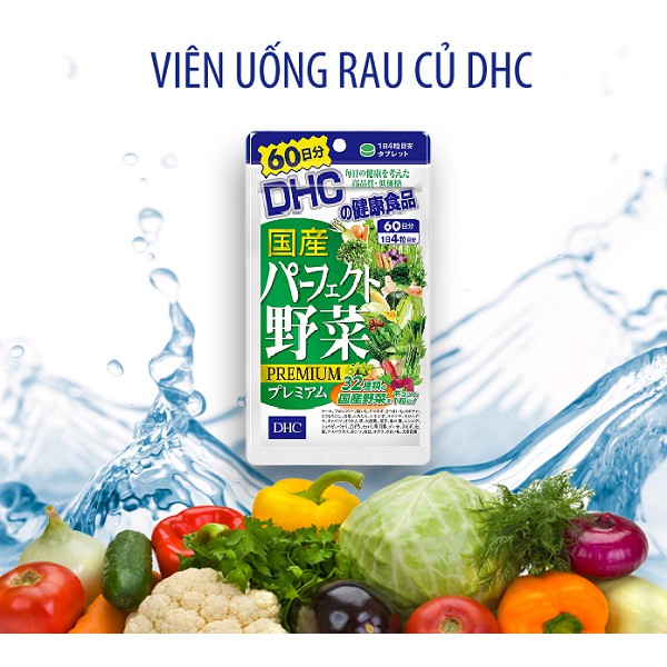 VIÊN UỐNG DHC RAU CỦ 60 NGÀY CỦA NHẬT [ Hàng Chuẩn Có Tem]