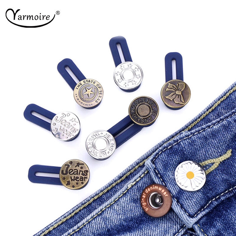 Ghim Cài Quần Jean Mở Rộng Cài Nút Có Thể Điều Chỉnh Cho Nam Nữ