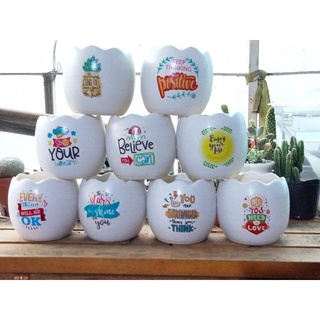 🐣thanh lý chậu trứng sứ bát tràng 8 cm giao mẫu ngẫu nhiên